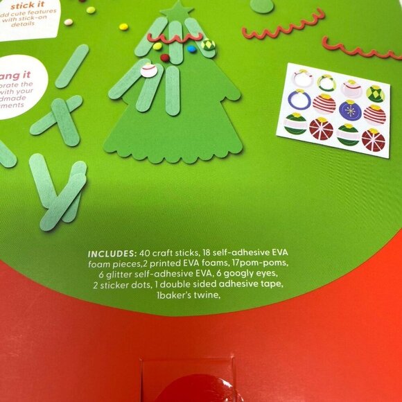 Christmas Craft Stick Character Kit Mondo Llama™ DIY Art Kit Holiday Theme - Picture 6 of 7